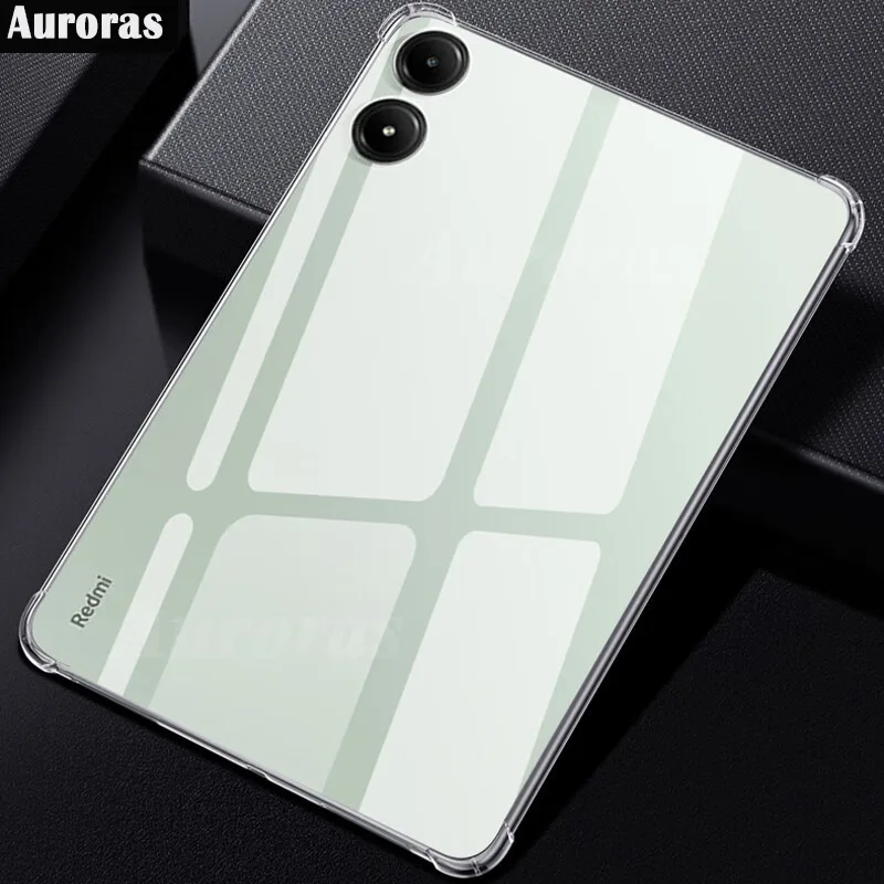 

Auroras For Poco Pad 12.1 inch Case Clear Airbag Corners Silicone Shell For Redmi Pad Pro 12.1 inch Pencil Holder Tablet Cover