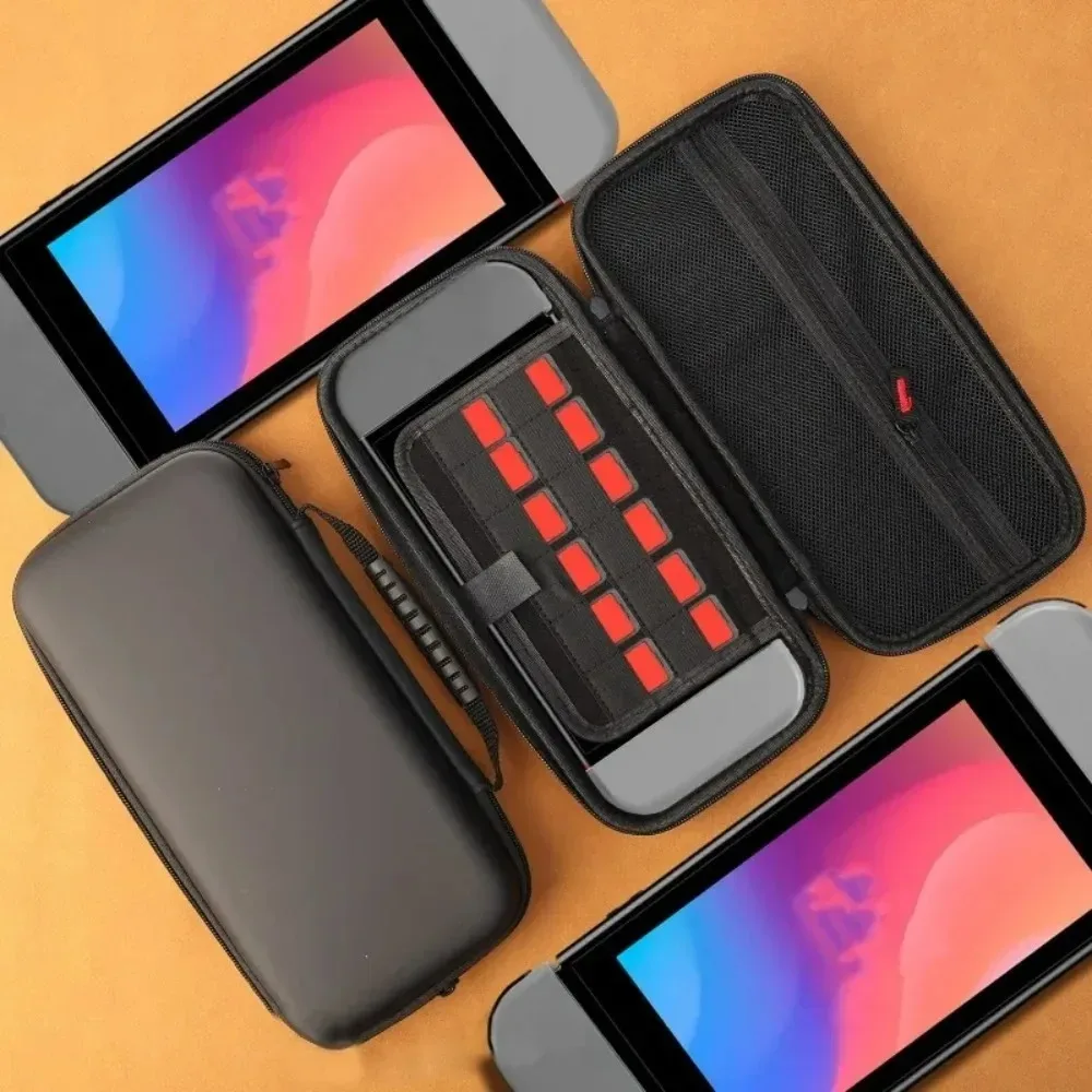 3-in-1 Travel Carrying Case for Nintendo Switch 2 Easy Installation Tempered Glass Screen Protector Films with Slim EVA Hard Bag