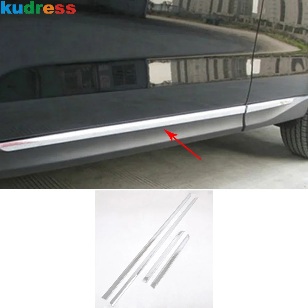 For Subaru Forester 2013 2014 2014 2015 2016 2017 2018 Chrome Car Side Door Body Trim Line Streamer Molding Strip Accessories