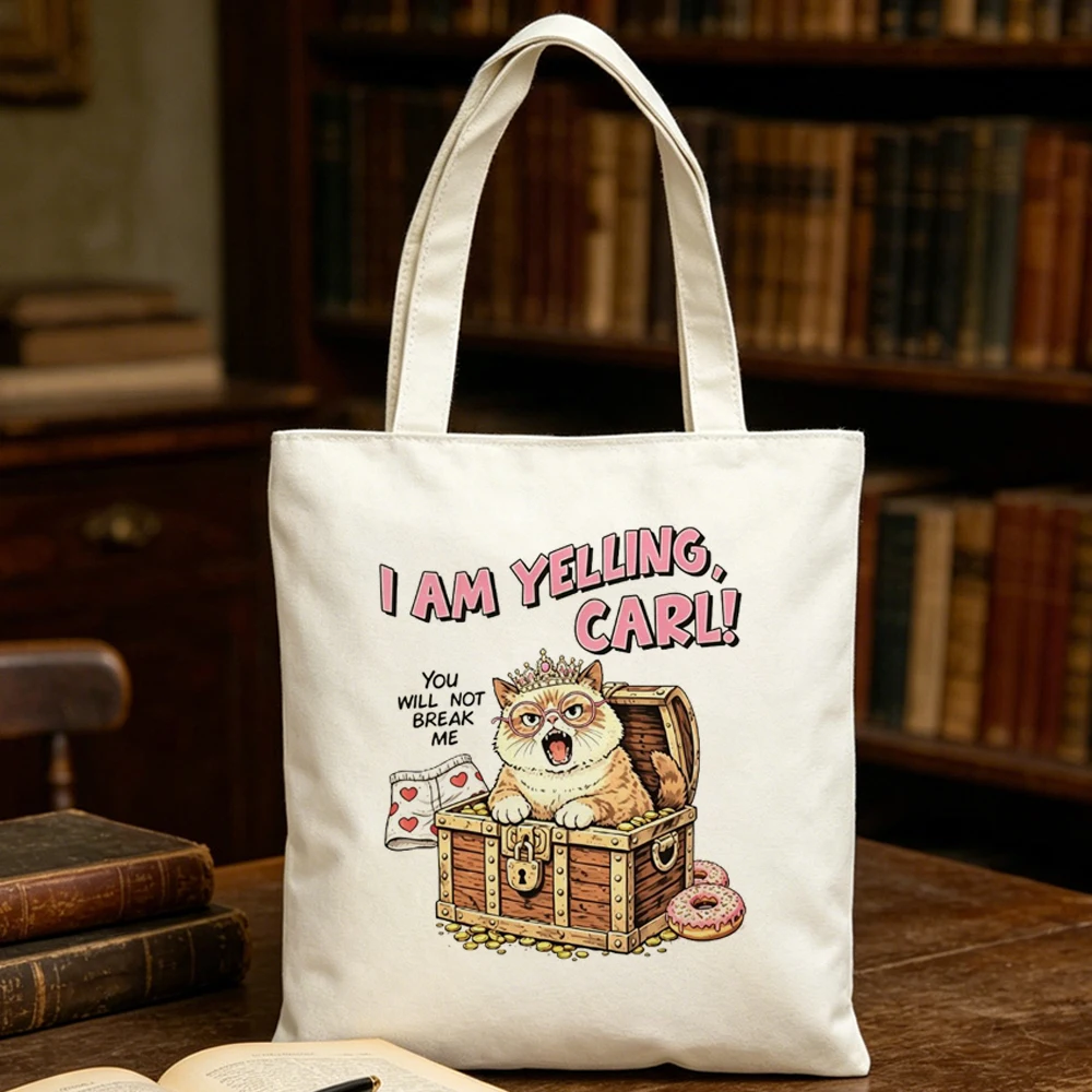 Dungeon Crawler Carl tote bag personnalisable foldable shoulder  shopper femme