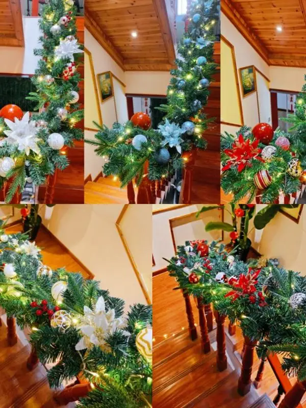 

Cisas Tree Vine Decoration Set PE Le Plu Flower Ring Window Display Decorative Hanging Ornament Scene Arrangement