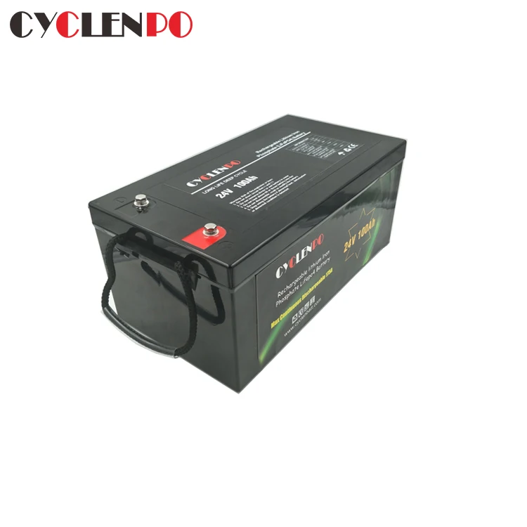 Rechargeable lithium lifepo4 24v lipo battery 100ah for power and ess