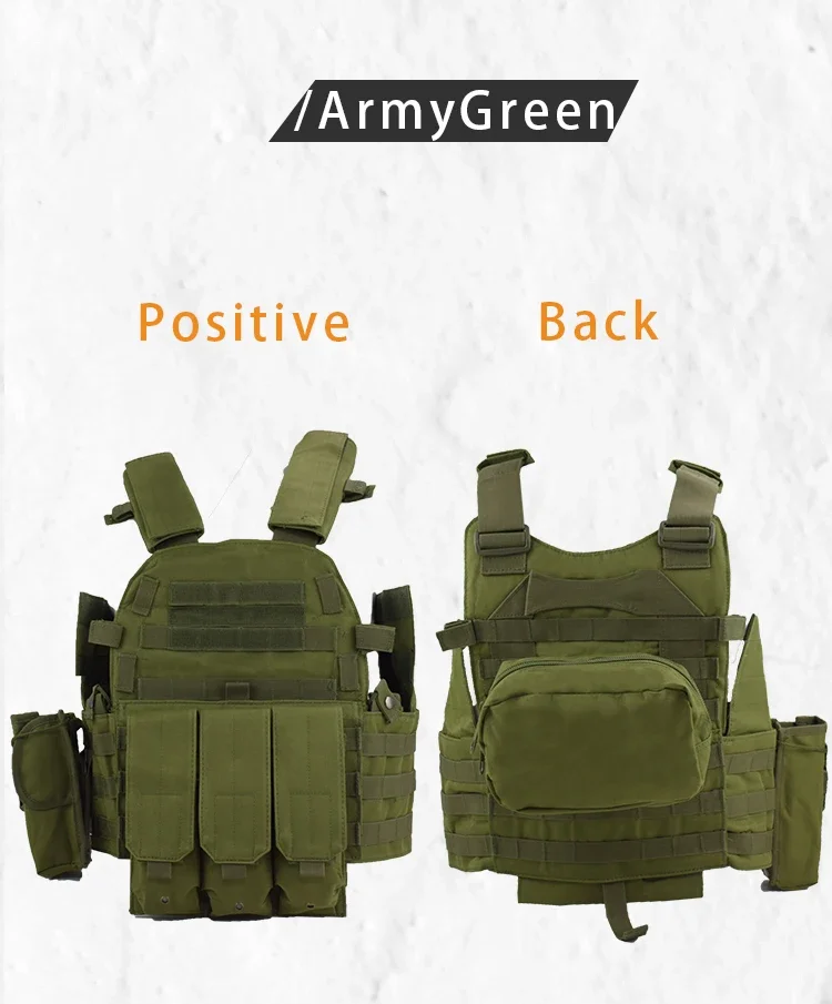 Nylon Pouch Molle Gear Tactical Vest Body Armor Hunting Plate Carrier Airsoft Accessories 6094 Military Combat Army Wargame Vest