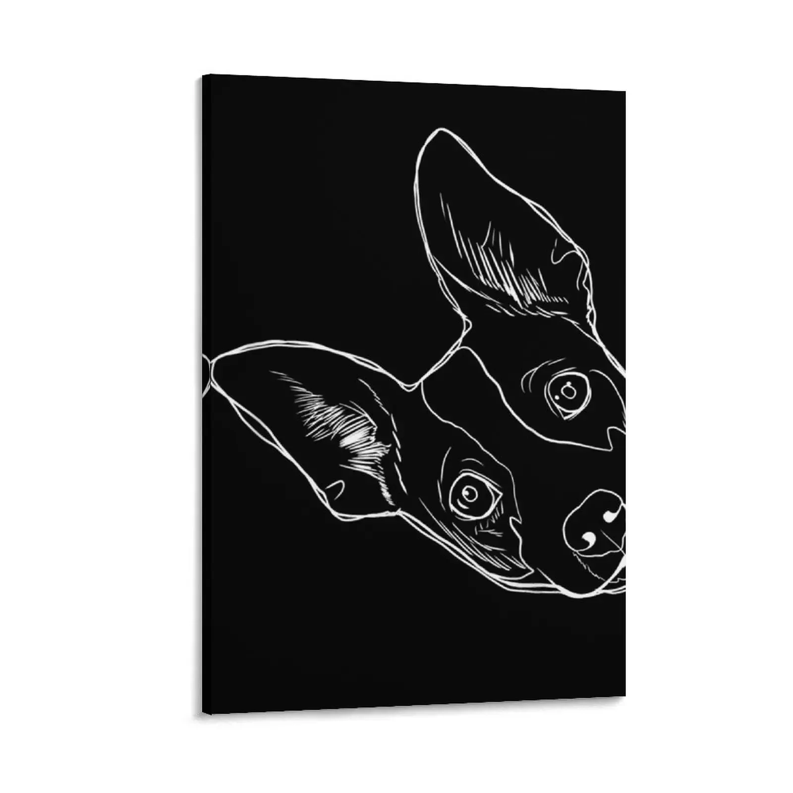 

Funny Rat Terrier Canvas Painting wall decoration decorative items for home art mural decorative picture for living room