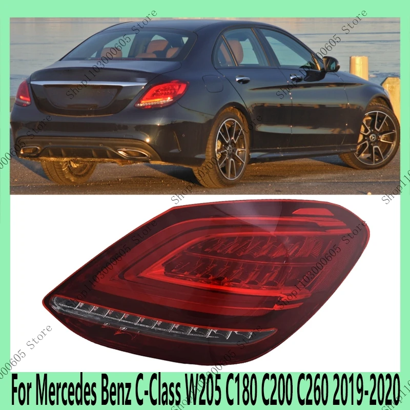 For Mercedes Benz C-Class W205 C180 C200 C260 2019-2020 Auto Parts LED Tail Light Assembly Turn Signal Brake Light 2059067103