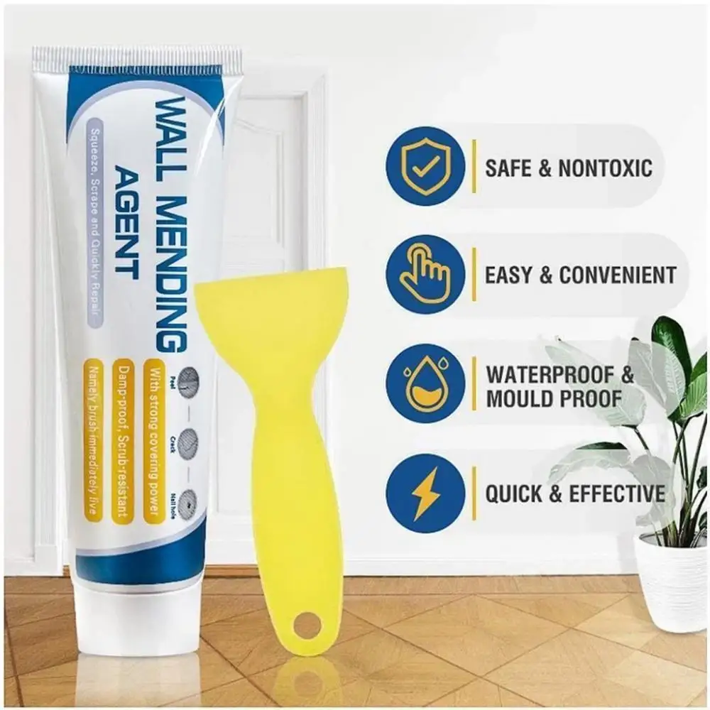 Mouldproof Innovative Quick-drying Effective Repair Restores Walls Convenient To Use Hole Repair Paste Restoration Cream Diy