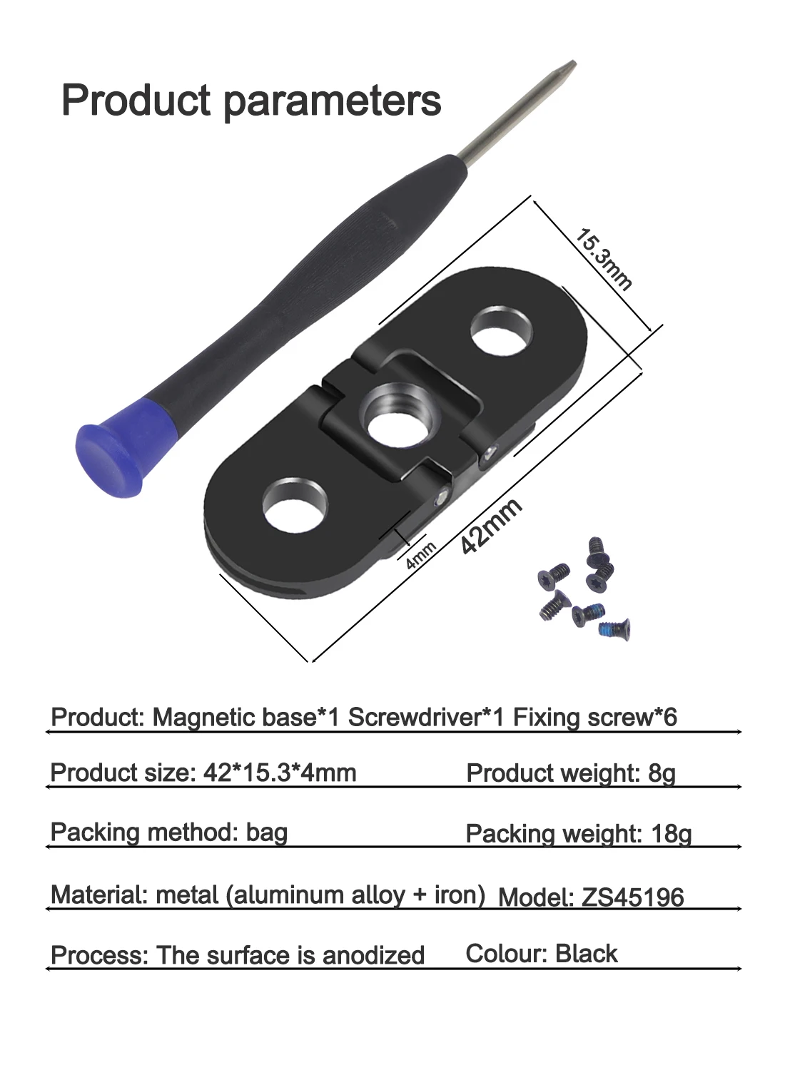 Klappbarer Fingeradapter, Stativhalterung, Dual 1/4 Gewinde, Basishalterung für GoPro Max 13, 12, 11, 10, 9, 8, max. Ständer, Stativ-Einbeinstativ-Adapter – Detail 13