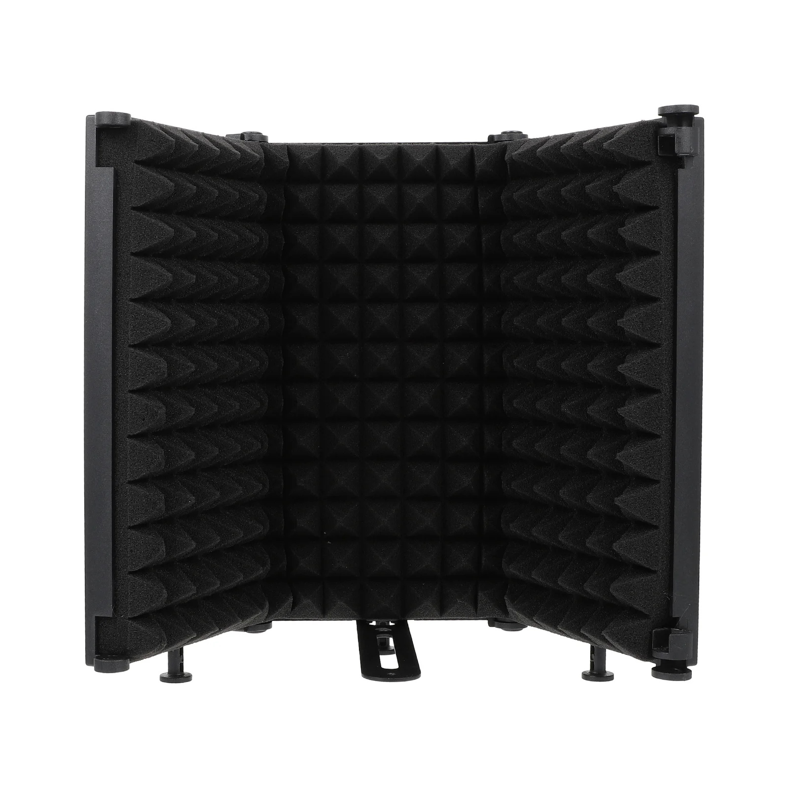 1Pcs Foldable Microphone Isolation Shield Black Noise Reduction Windproof Screen for Studio Recording Computer Karaoke