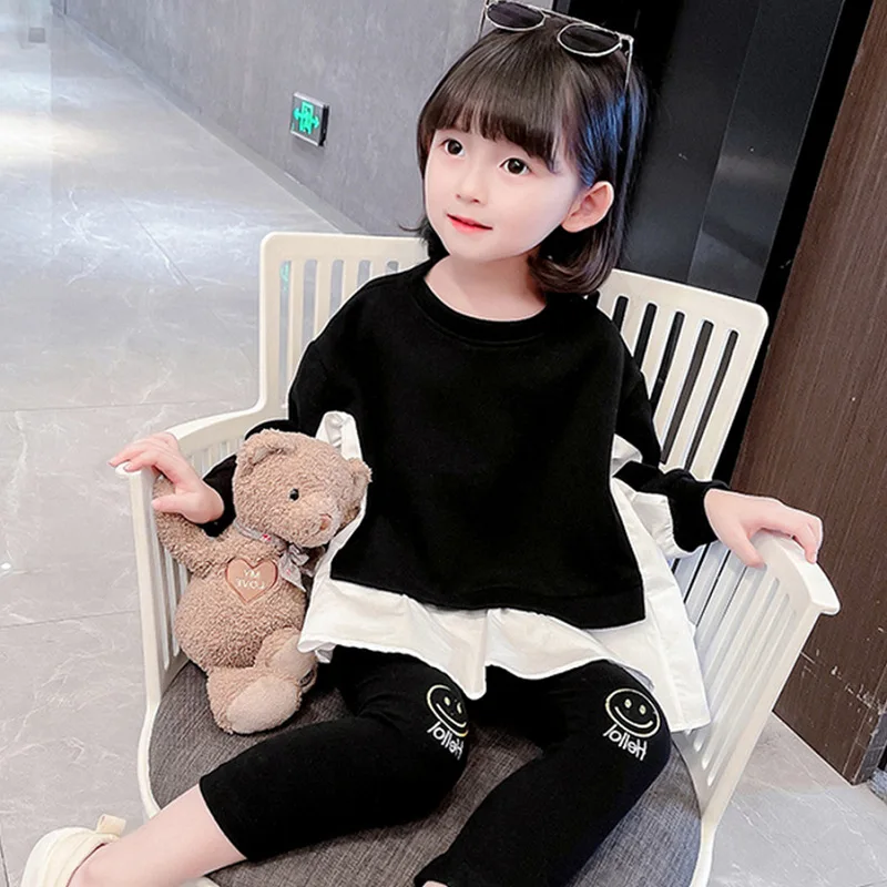 Girls' Hoodie 2026 Spring and Autumn New Children's Clothing Korean Style Girl Baby Fashion Sweet Matching Color Hoodie - view 4
