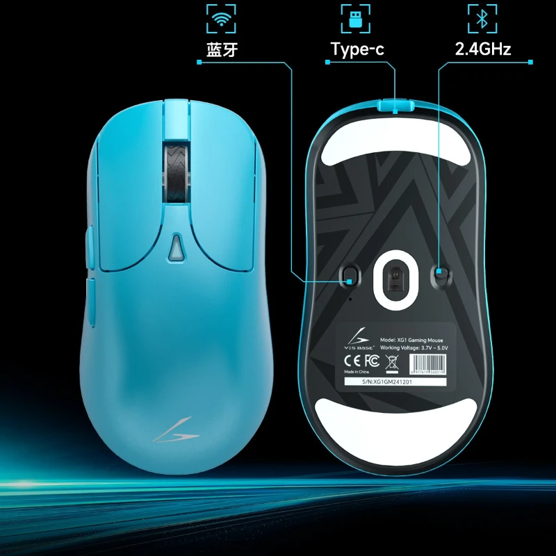 

GROOVE XG1 Wireless Mouse Tri Mode Bluetooth Mouse Paw3395 Sensor Lightweight 8K FPS Varolant E-sports Gaming Keyboard PC Gifts