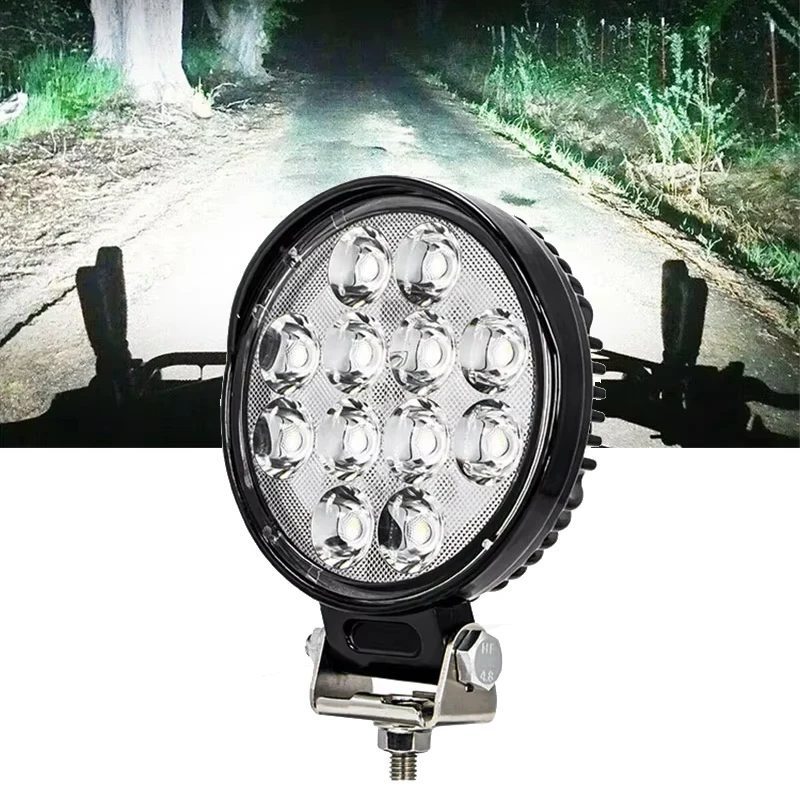 

36 Вт 12 В-60 В рабочий свет водонепроницаемый и устойчивый к землетрясению 4-дюймовый круглый противотуманный фонарь для грузовика мотоцикл внедорожный прожектор