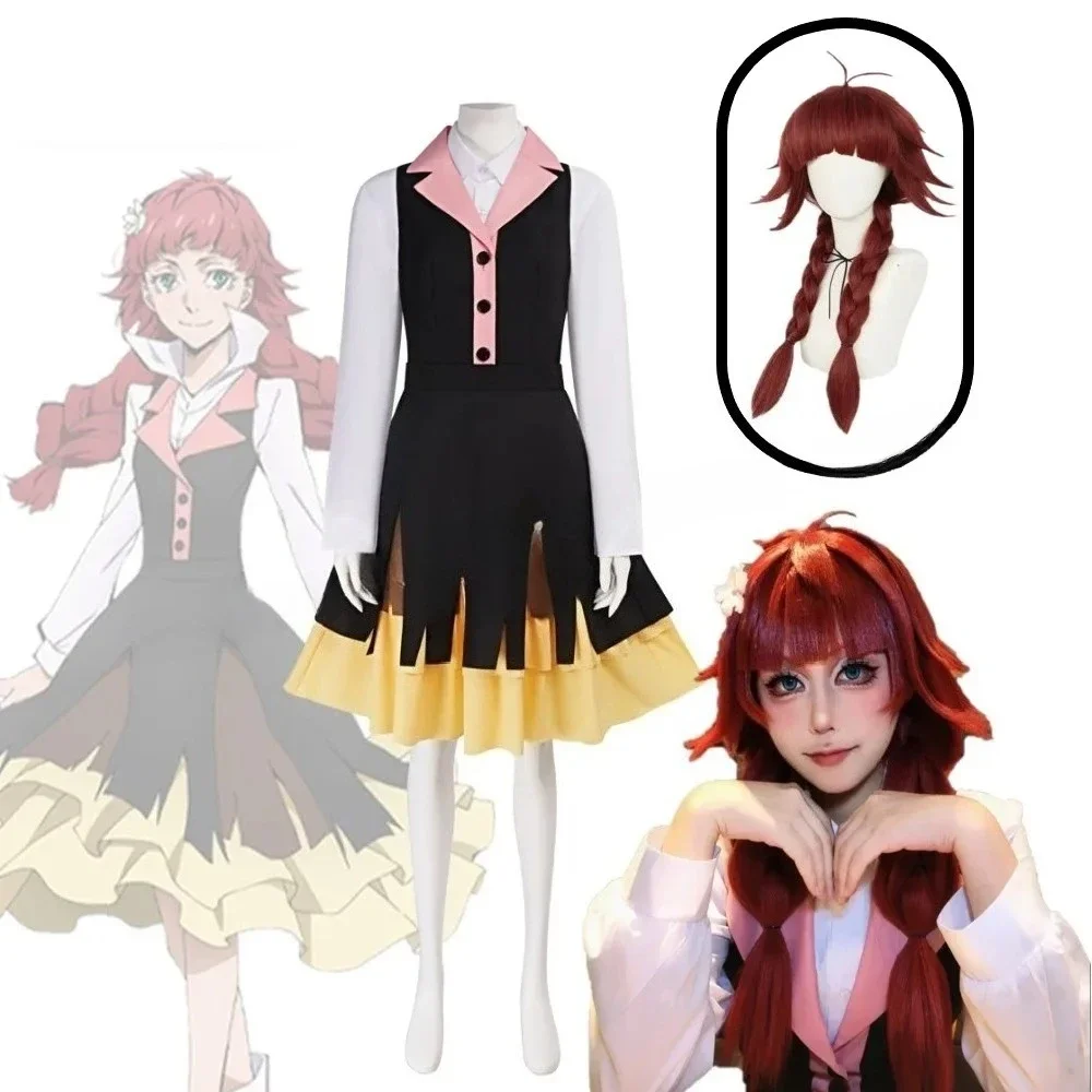 

Аниме Бунго Бродячие Собаки Люси Мауд Монтгомери костюмы для косплея парик платье Хэллоуин карнавальная вечеринка одевание для женщин