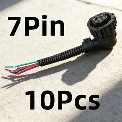10Pcs 7Pin Connector Wire Harness For Scania Mercedes Benz Actros MAN Volvo Truck Tail Lights Socket Plug Adapter Spare Parts