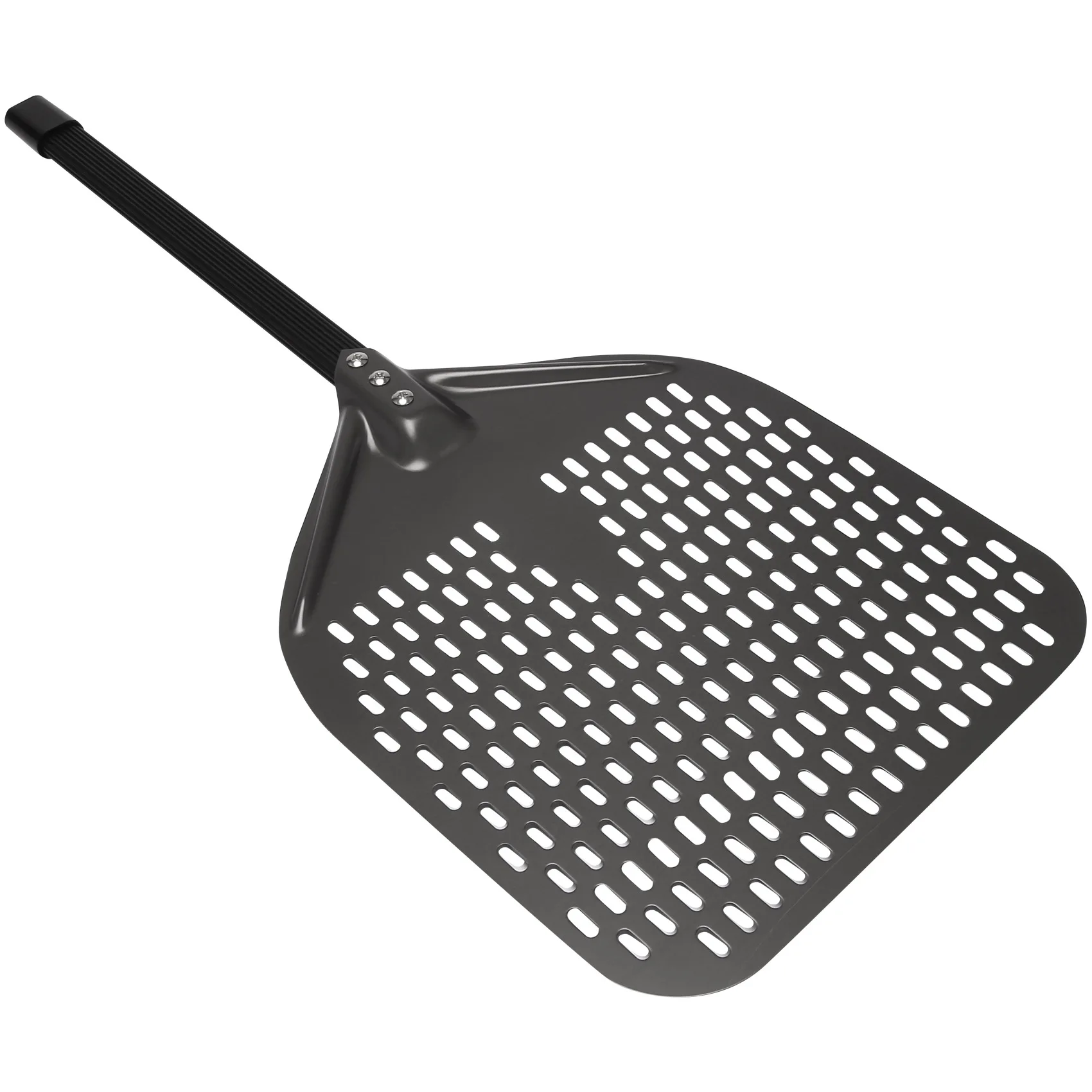 

A24F-Perforated Pizza Peel, 12 Inch Rectangular Pizza Peel Turning Pizza Peel Pizza Shovel For Baking Homemade Pizzas