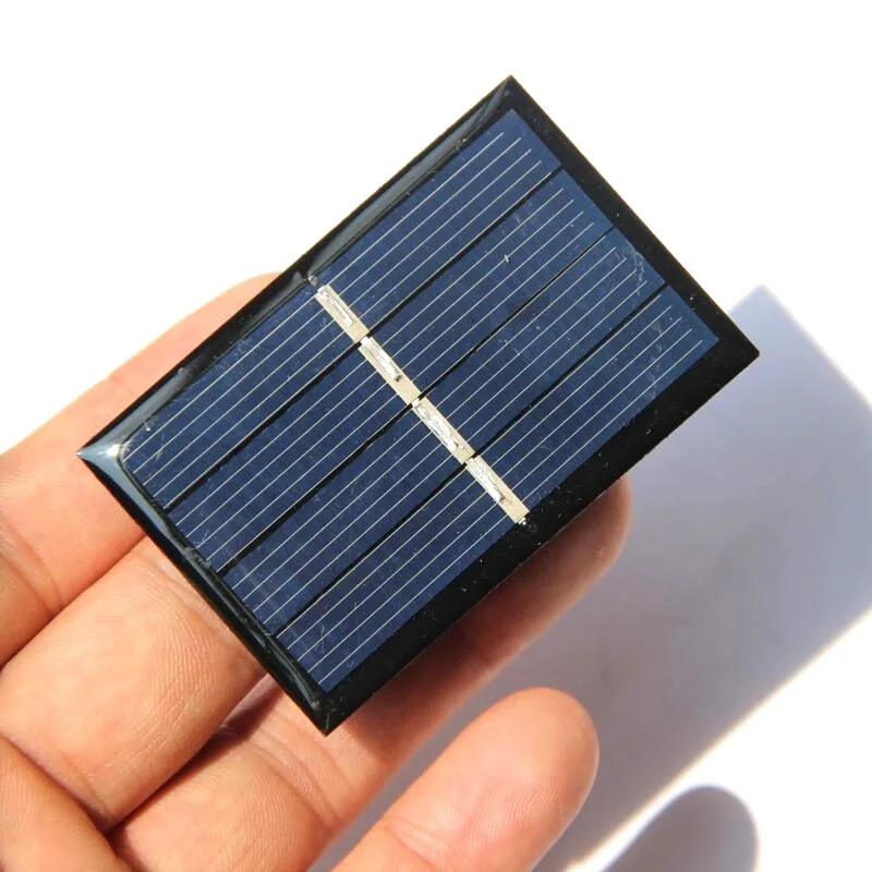 2V 140mA Mini Solar Panel 0.28W Polycrystalline Solar PV Module DIY Solar Toys Solar Educational Plate 58*38MM 100PCS