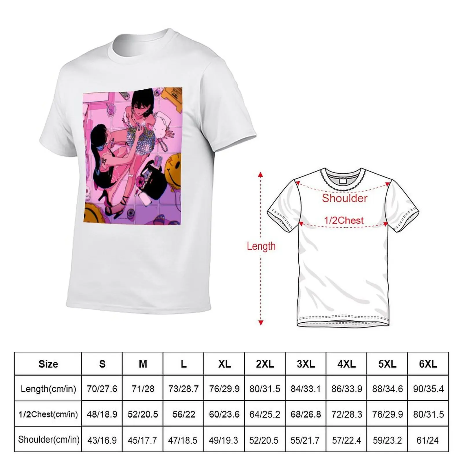Make-up Touch-up T-Shirt graphic t shirts plus size clothes mens workout shirts