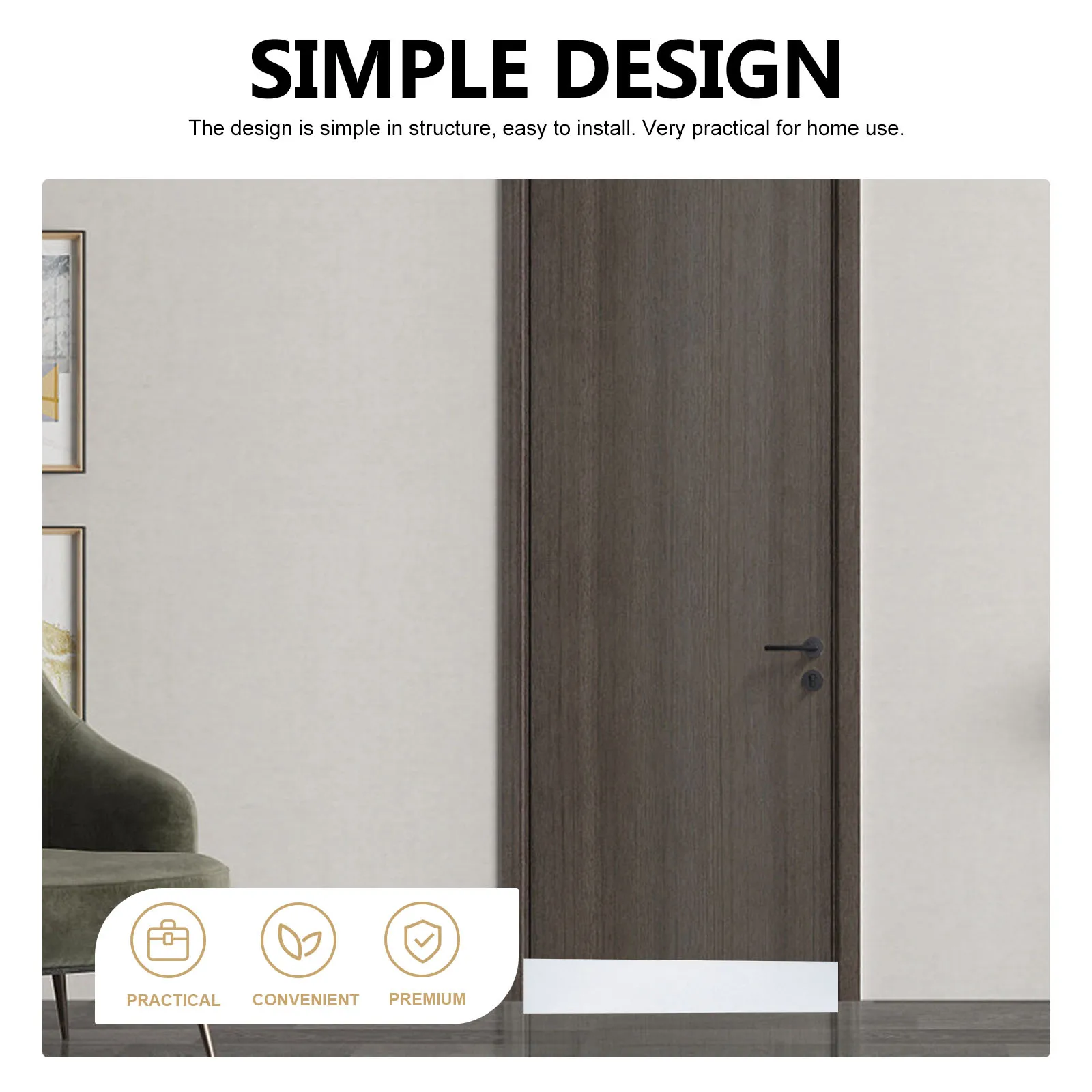 

Sound Deadening Tape Multi function Sponge Sealing Strip Home Adhesive Strong Seal Door Windproof Noise Reduction