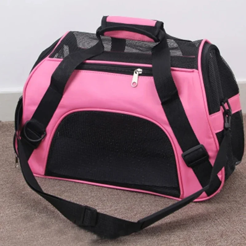 Cat Bags Portable Dog Carrier Bag Mesh Breathable Carrier Bags for Small Dogs Foldable Cats Handbag Travel Pet Bag Transport Bag