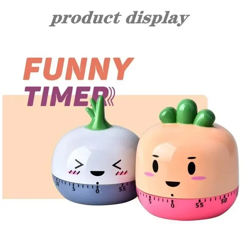 Animal Timer Digital Kitchen Countdown Clock Cute Animal Fruit Alarm Clock Time Management Tool for Children and Adults