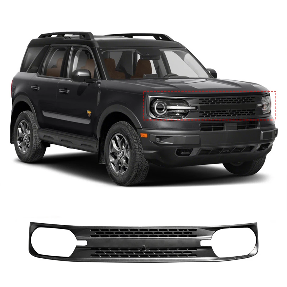 

Black Horse Rugged Heavy Duty Grille Guard Kit Modular Black Compatible with 2021 2022 2023 Ford bronco 2 door 4door