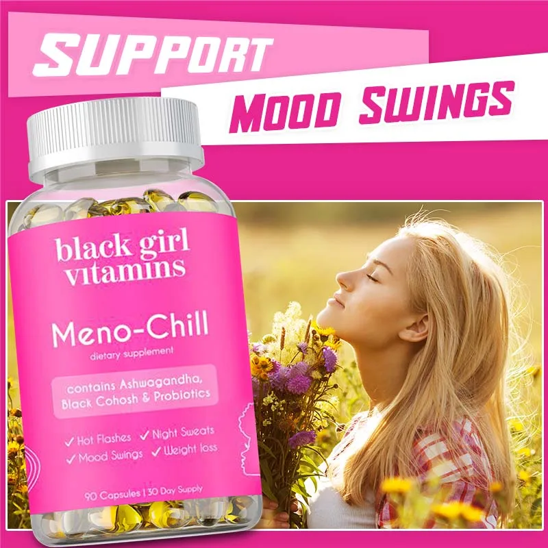 

Meno-Chill - Hot Flashes, Night Sweats, Weight Management, Reduce Stress and Anxiety, Improve Mood, Hormone Balancing