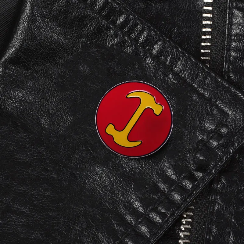 شعار منظمة stonquittters المينا دبوس سيمبسونز شارة بروش هدية على ظهره الديكور المجوهرات #5