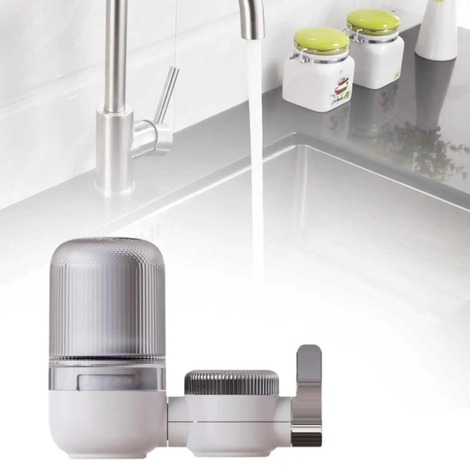 Faucet Water Filter Replacement Faucet Mount Water Filtration System for Kitchen