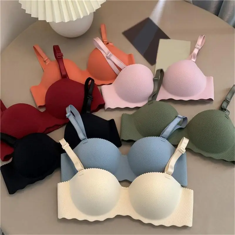 Reggiseno senza cuciture da donna Sexy senza ferretto intimo Push Up ragazze studenti reggiseni sottili traspiranti reggiseno femminile traspirante raccolto