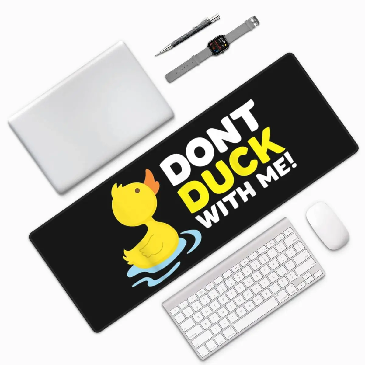 Duck Dont Rubber Large Mouse Pad Computer Keyboard Mouse Mat Gaming PC Laptop Desk Mat Office Accessories Table Mats