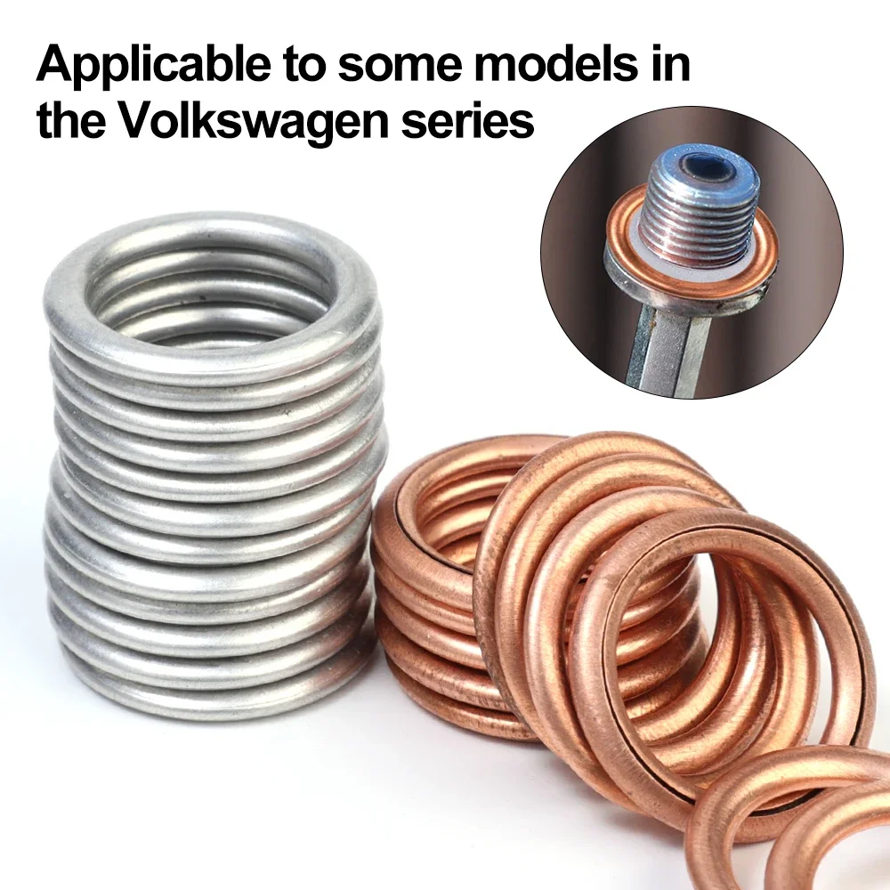 Car Pan Oil Drain Gasket Extruded Washer Oil Drain Plug Washer Car Engine Oils Pan Screw Gasket Washers Automotive Accessories