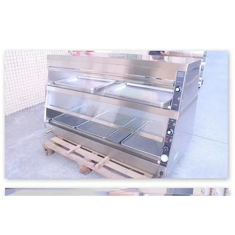 

Custom Commercial Insulated Cabinet Double Layer Display Cabinet Wallace Workstation Burger Shop Equipment with Dispensing