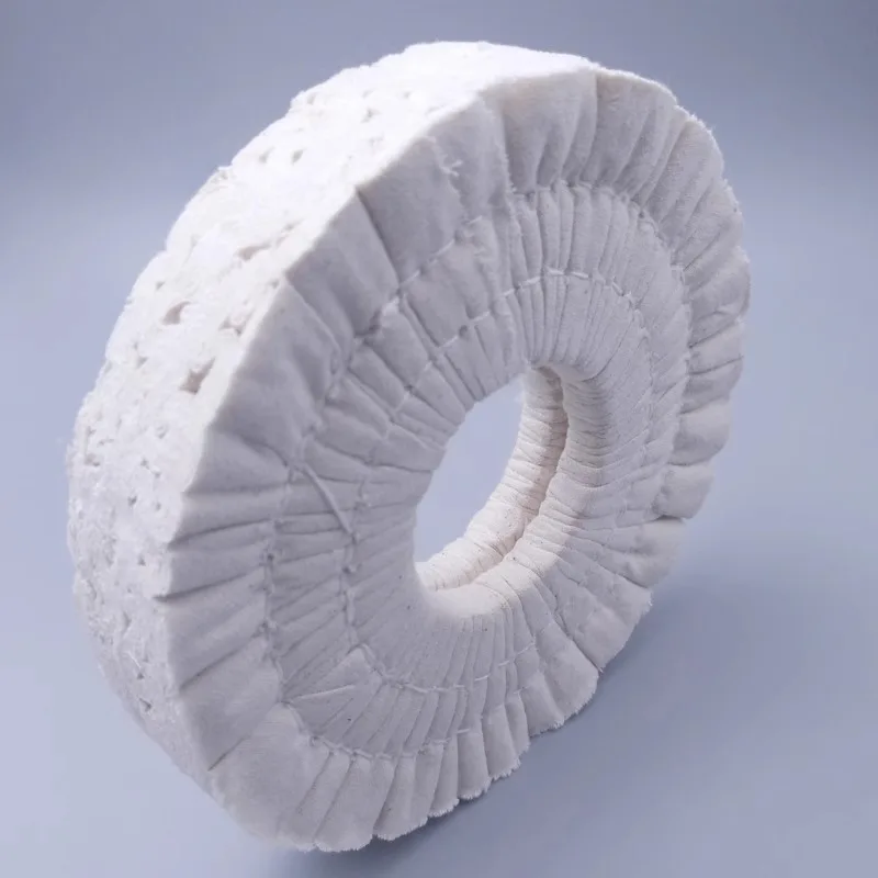 

150x50x20mm Abrasion Resistant Cotton Buffing Wheel Polishing Wheel for Edge Banding Machine