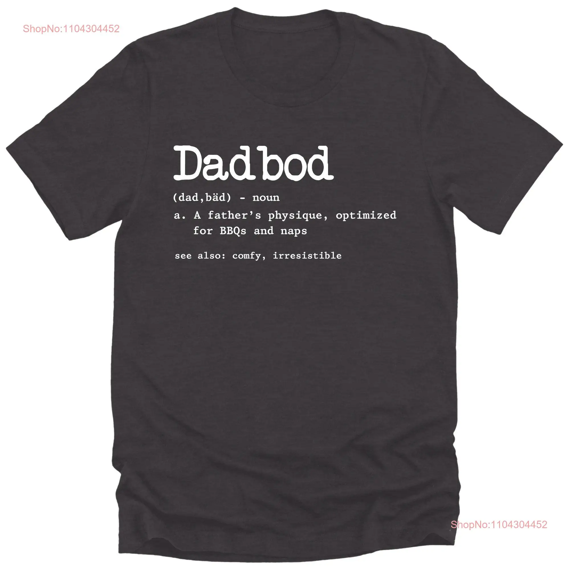 Mens Dad Bod T Shirt Cool Premium Ideas for Father s Him Christmas long or short sleeves