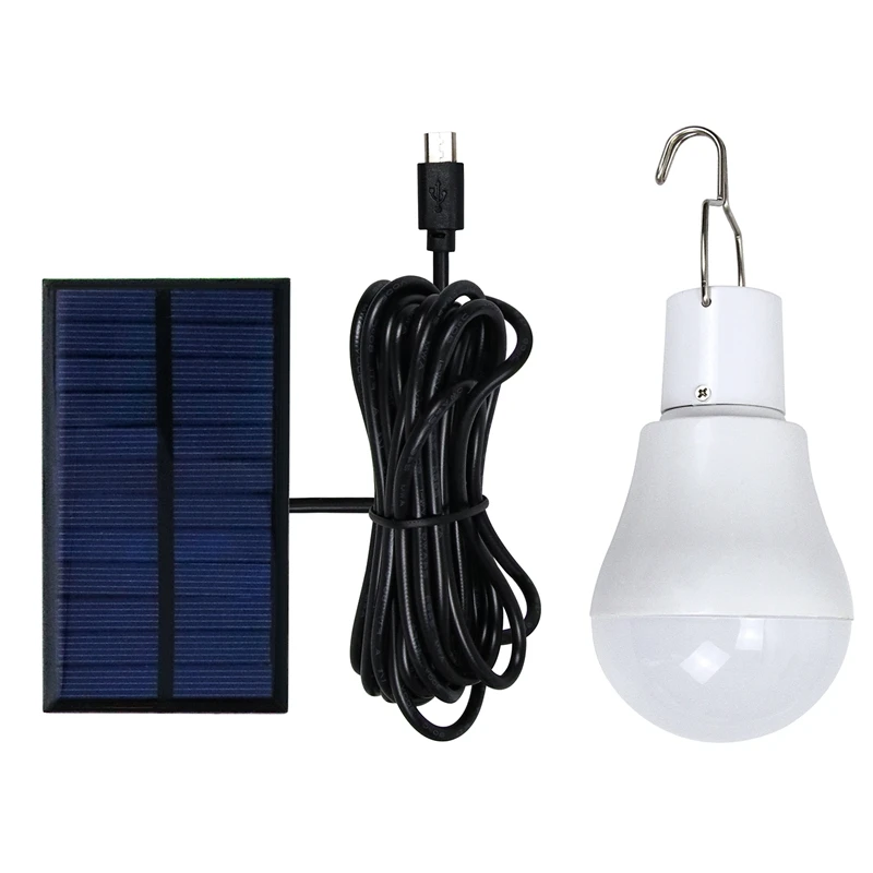 

Portable LED Solar Light 15W Bulb LED Lamp USB Rechargeable Solar Powered Outdoor/Indoor Travel Camping Garden Light
