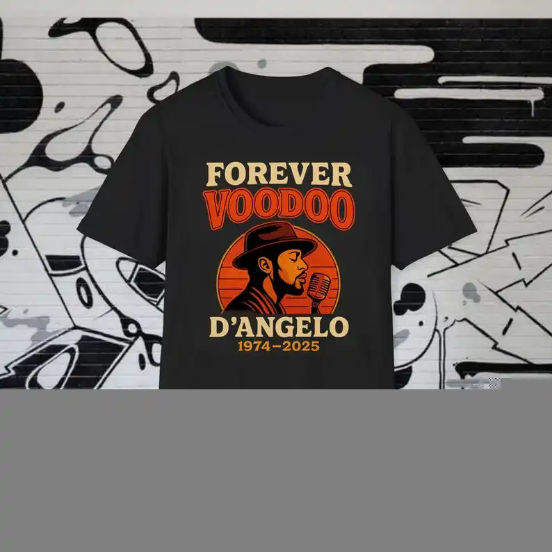 

RIP D'Angelo SLEPT-ON Guitar Photo RIP Tribute R&b Shirt Brown Sugar Voodoo Neo Soul High Quality Cotton Graphic T Shirts COTTON
