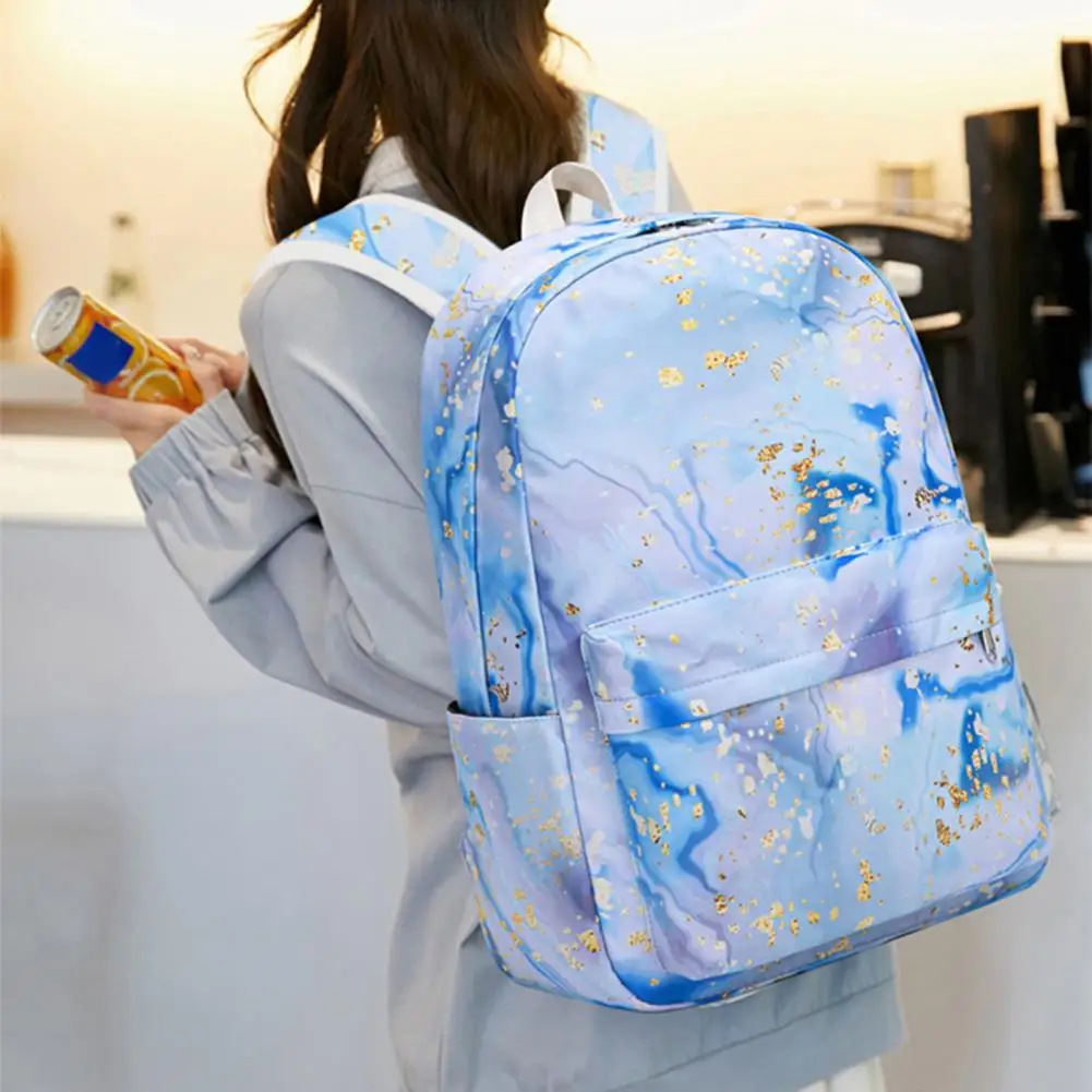 

Kids Backpack Set Waterproof School Bag Set with Lunch Bag Pencil Case Adjustable Shoulder Strap Printed Design Zipper Closure