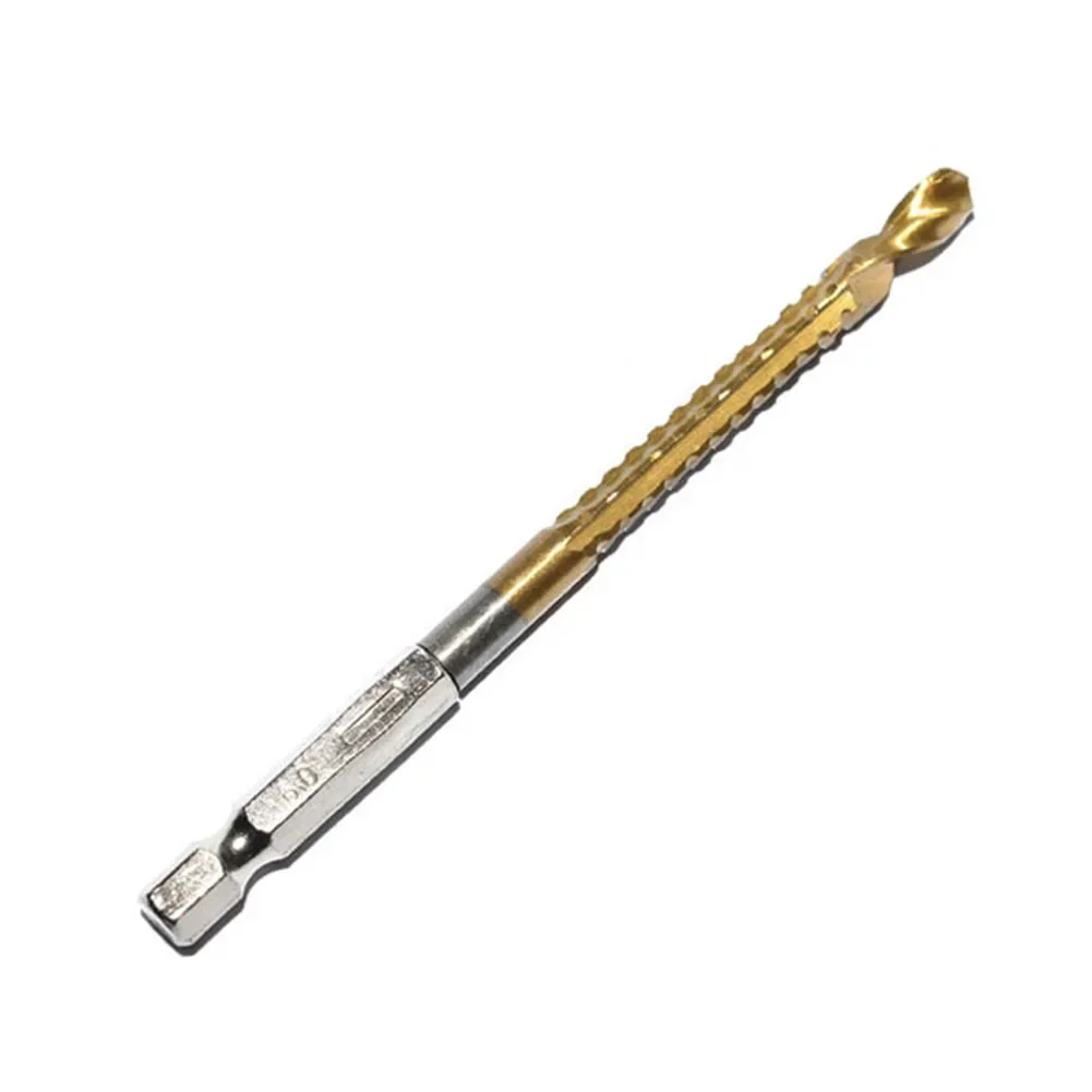 Punta da trapano da 1/6 pezzi 3-8mm punta da trapano multifunzione Hss s codolo esagonale in metallo utensili da perforazione a coclea in titanio per trapano elettrico a mano