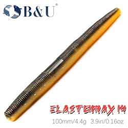 B&U Floating Senko Worms Bass Fishing Lure Soft Plastic Artificial Bait Ned Wacky Rig Weightless Souple Wobbler