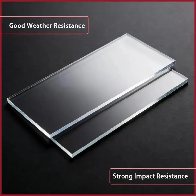 5-10mm Thick Clear Acrylic Sheet Transparent Plexiglass Board for Advertising Signs &