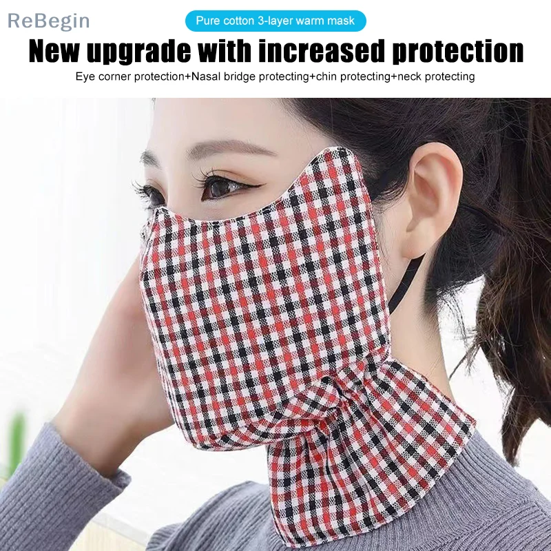 [ST]Cycling Neck Warm Mask Cotton Thickened And Enlarged Cold Breathable Washable Winter