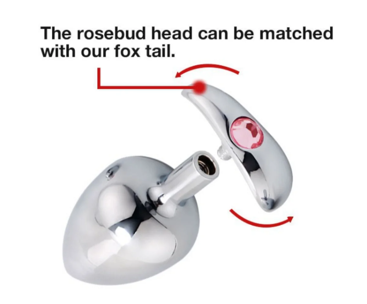 crescent metal anchor base male and female anal plug couple sex toys stainless steel adult butt plug masturbator anal trainer - view 6