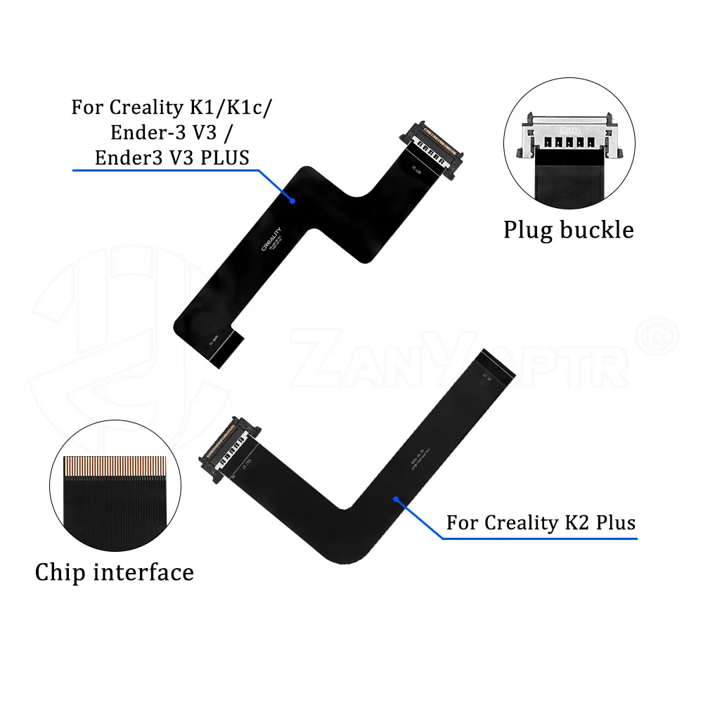

Соединительный кабель для экрана дисплея Creality K2 Plus/K1/K1C/Ender 3V3, черный кабель FPC, L162 мм, аксессуары для 3D-принтеров
