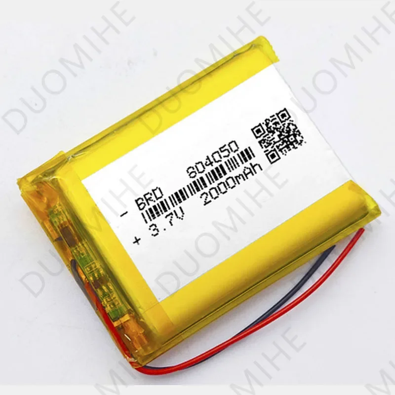 Polymer 804050 2000mAh Lithium Battery Massager Medical Device Car Air Filter Battery