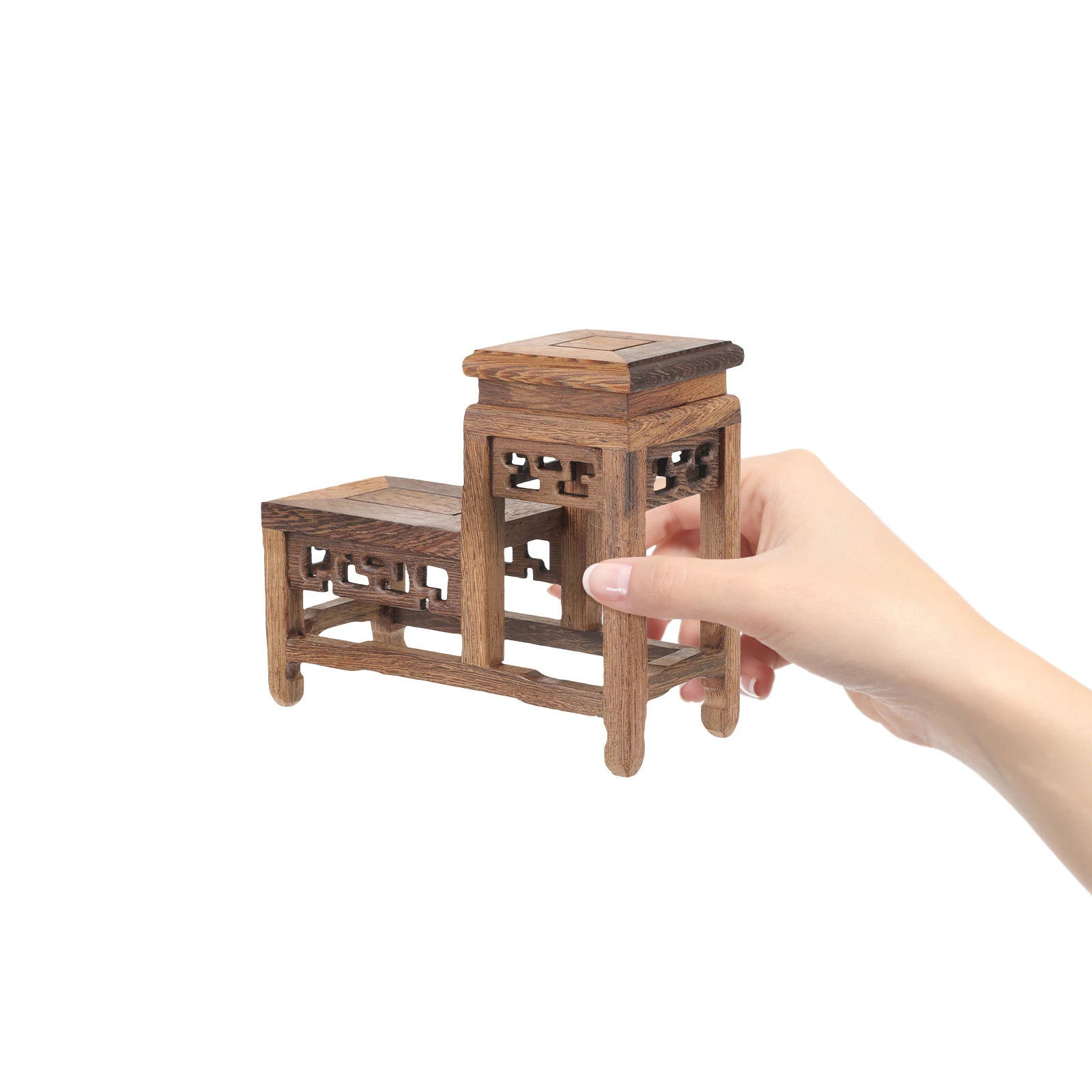 

Vintage Wood Plant Stand Flower Pot Base Indoor Garden Decor Holder Display Rack For Bonsai Vase Crafts Storage Home