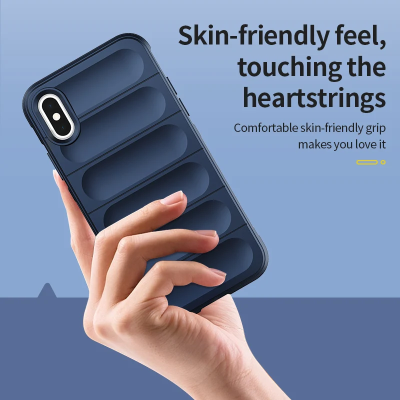 For iPhone XS Max Case Skin-Friendy Shockproof Silicone TPU Phone Back Cover For iPhone X XR XS Max Cover Fundas iPhone XS Max