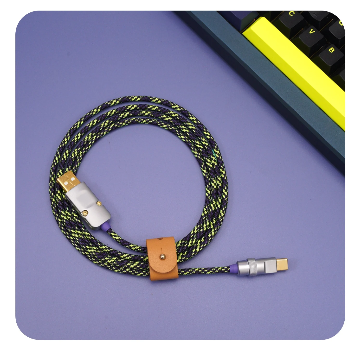 

GeekCable Customized Keyboard connection cable USB Data Typec imported color braided Straight 150cm