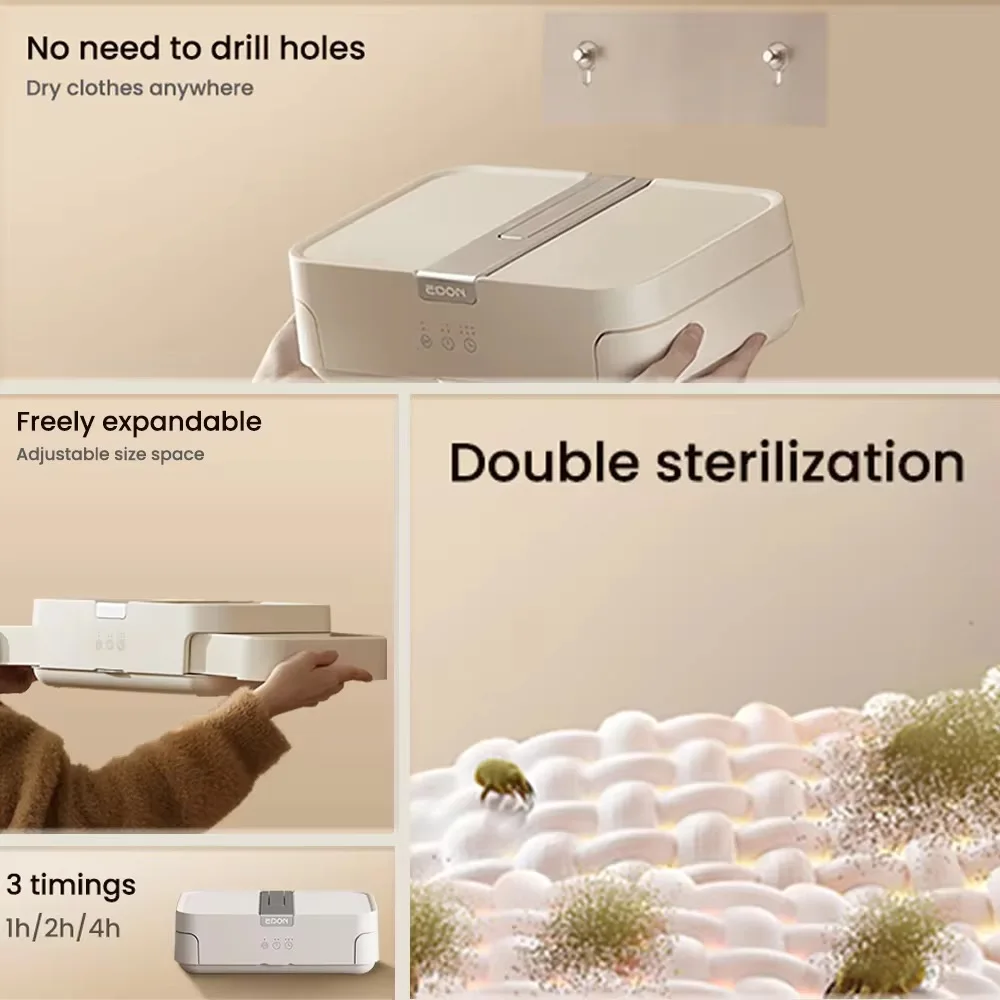 Mini Small Heated Smart Clothes Dryer Rack Electric Portable Dryer For Clothes Heater Hanger