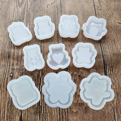 DIY Cute Bear Shaker Mold Handcraft Silicone Epoxy Resin Mold Jewelry Accessorries Jewelry Tools
