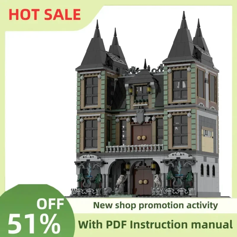 Hot 3041Pcs Famous Magic Movie Moc-210682 Malfoy Manor Model Custom Puzzle Diy Creative Ideas Kid Toy Birthday Christmas Gifts