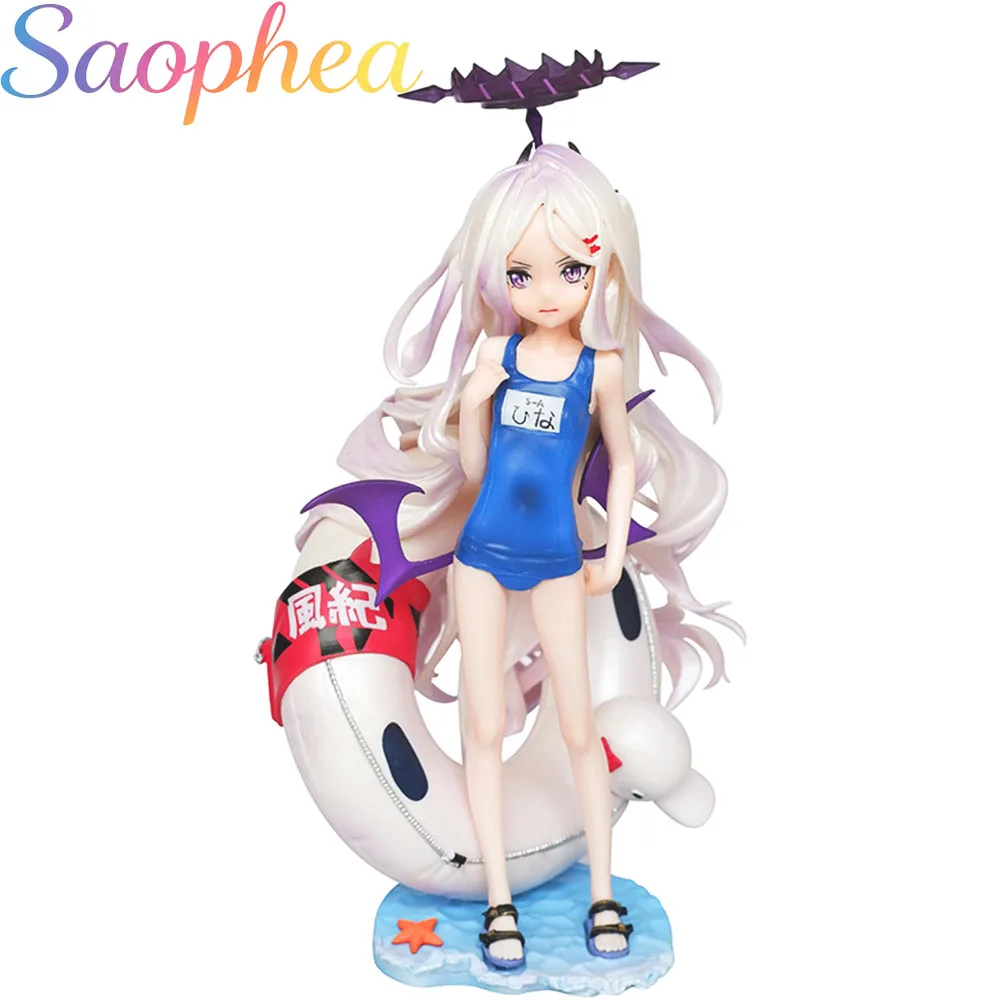 Saophea Hina Karasuzaki Swim Ring Ver. Ecchi Figure, Sexy Anime Girl Figurine,Waifu Action Figure Collectible Statue